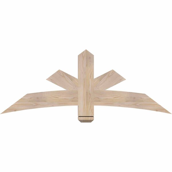 Ekena Millwork Alberta Smooth Timber Gable Bracket, Douglas Fir, 60"W x 22"H x 3 1/2"D x 5 1/2"F, 9/12 Pitch GBW060X22X0406ALB00SDF - main